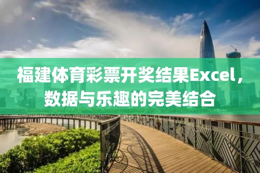 福建体育彩票开奖结果Excel，数据与乐趣的完美结合