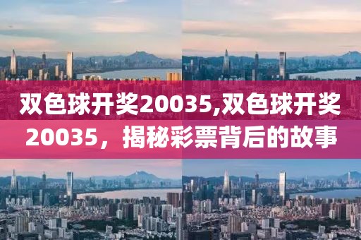 双色球开奖20035,双色球开奖20035，揭秘彩票背后的故事