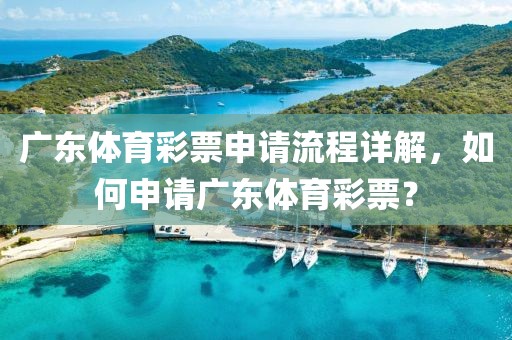 广东体育彩票申请流程详解，如何申请广东体育彩票？